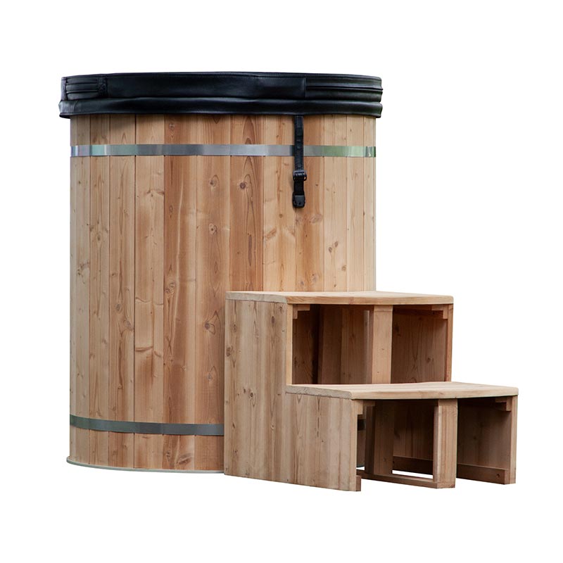 304 Stainless Steel Liner ပါရှိသော Thermo Pine Wood Ice Bath Tub 304 Stainless Steel Liner ပါရှိသော Thermo Pine Wood Ice Bath Tub