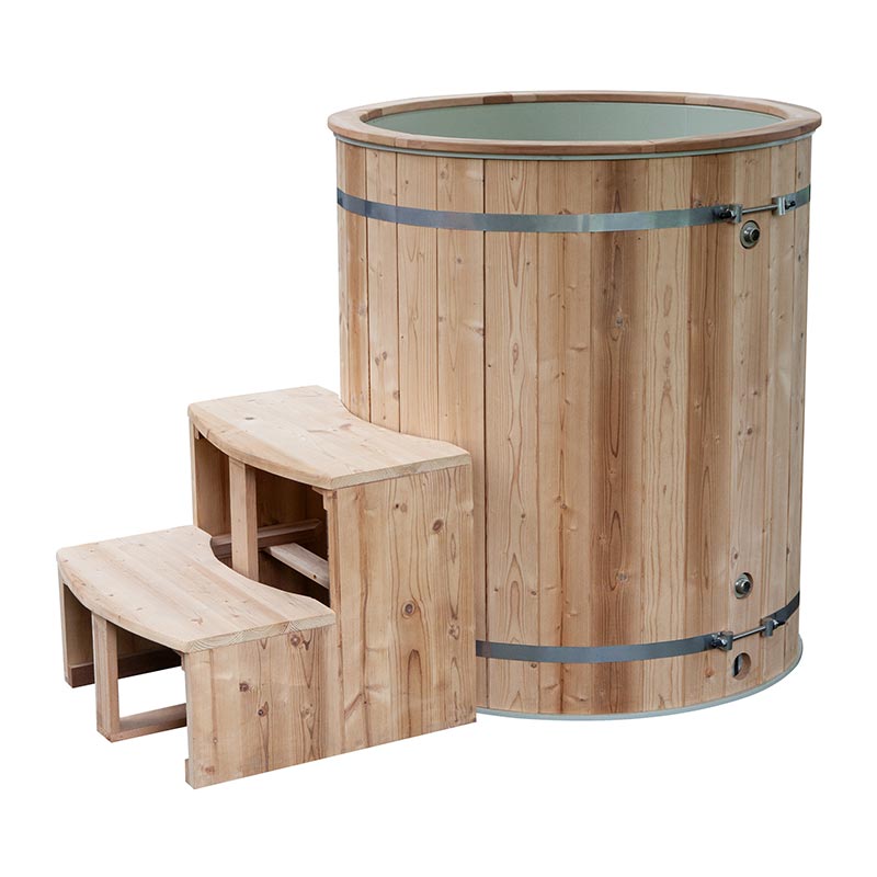 304 Stainless Steel Liner ပါရှိသော Thermo Pine Wood Ice Bath Tub
