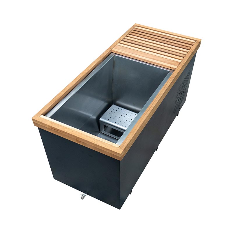 304 Stainless Steel ဖြင့်ပြုလုပ်ထားသော Red Cedar Cold Plunge