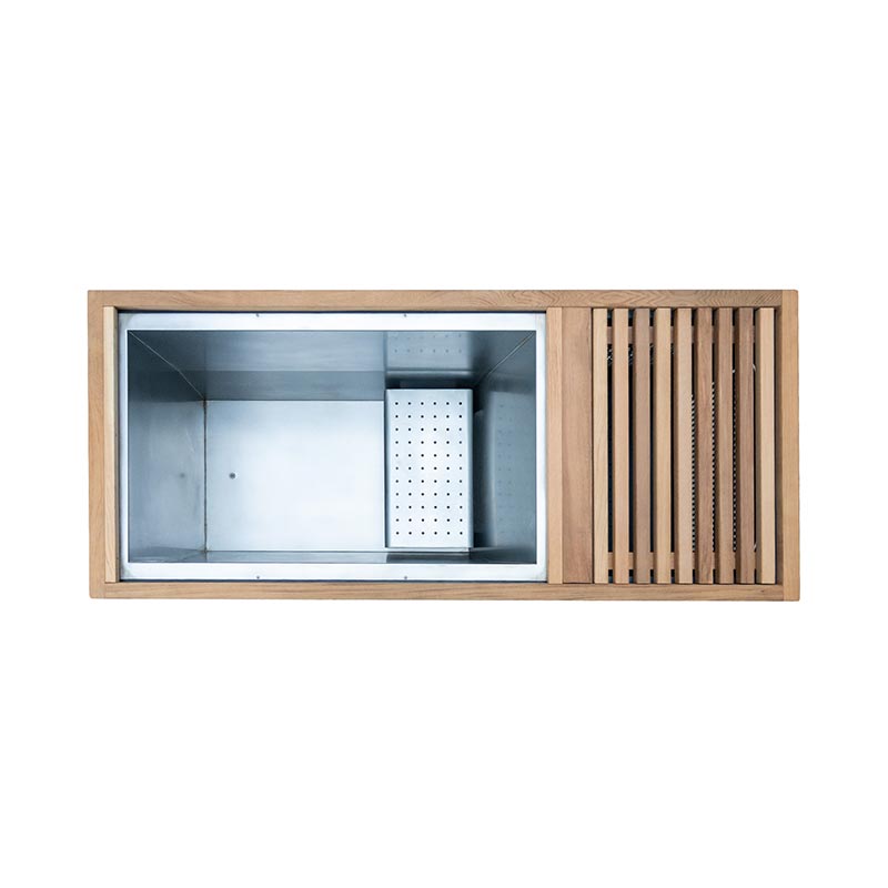 304 Stainless Steel ဖြင့်ပြုလုပ်ထားသော Red Cedar Cold Plunge