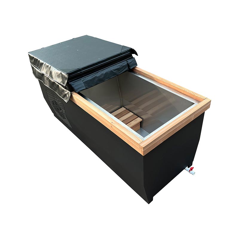 304 Stainless Steel ဖြင့် Canadian Red Cedar Ice Bathtub