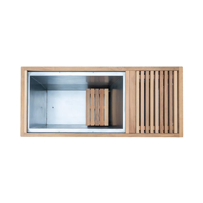 304 Stainless Steel ဖြင့်ပြုလုပ်ထားသော Red Cedar Cold Plunge