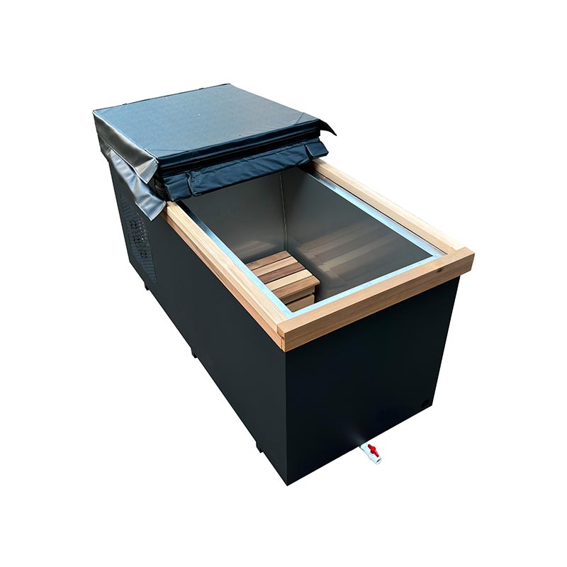 304 Stainless Steel ဖြင့်ပြုလုပ်ထားသော Red Cedar Cold Plunge